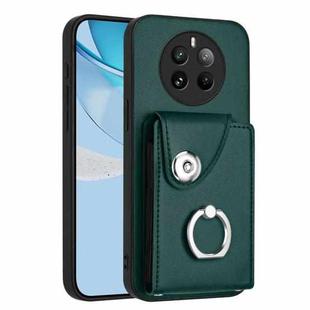 For Realme P1 Pro 5G India Organ Card Bag Ring Holder Phone Case(Green)