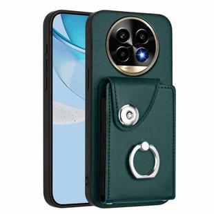 For Realme 13 Pro / 13 Pro+ 5G Organ Card Bag Ring Holder Phone Case(Green)