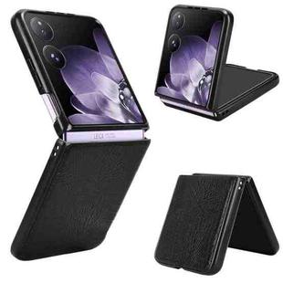 For Xiaomi Mix Flip Crocodile Texture Back Cover Phone Case(Black)