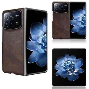 For Xiaomi Mix Fold 4 Litchi Texture Back Cover Phone Case(Brown)