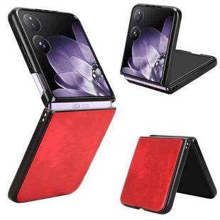 For Xiaomi Mix Flip Litchi Texture Back Cover Phone Case(Red)