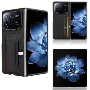 For Xiaomi Mix Fold 4 Litchi Texture Card Slots Back Cover Phone Case(Black)