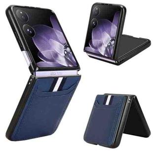 For Xiaomi Mix Flip Litchi Texture Card Slots Back Cover Phone Case(Blue)