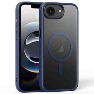For iPhone 16e Frosted MagSafe Magnetic Phone Case(Titanium Blue)