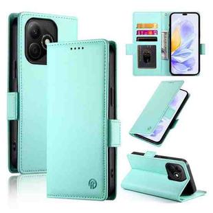 For Honor X60i Side Buckle Magnetic Frosted Leather Phone Case(Mint Green)