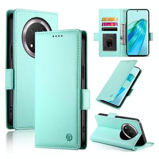 For Honor X9c Global / Magic7 Lite Side Buckle Magnetic Frosted Leather Phone Case(Mint Green)