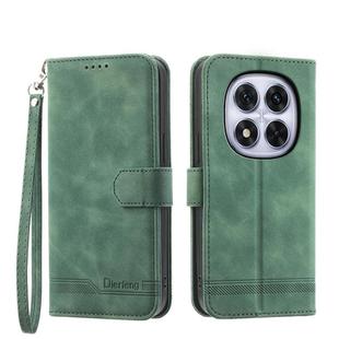 For Redmi Note 14 Pro 4G Dierfeng Dream Line TPU Hybrid PU Leather Phone Case(Green)