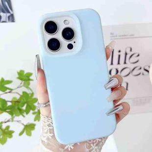 For iPhone 12 Pro PC Hybrid Liquid Silicone Jelly Phone Case(Light Blue)