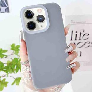 For iPhone 11 Pro PC Hybrid Liquid Silicone Jelly Phone Case(Grey)
