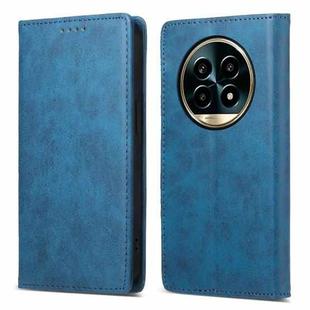 For Realme 13 Pro / 13 Pro+ Global Business Solid Color Magnetic RFID Leather Phone Case(Blue)