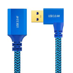 USB 3.0 Female To USB 3.0 Male Side Elbow Extension Cable for USB Disk Mouse / Keyboard / Printer, Length:1m(Left Elbow)