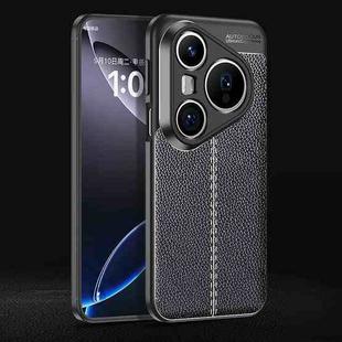 For Huawei Pura 80 Ultra 5G Litchi Texture TPU Shockproof Phone Case(Black)