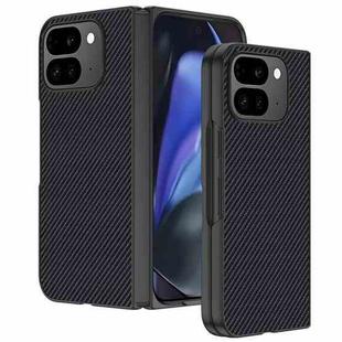 For Google Pixel 10 Pro Fold Ultra-thin Carbon Fiber Texture Printing Phone Case(Black)