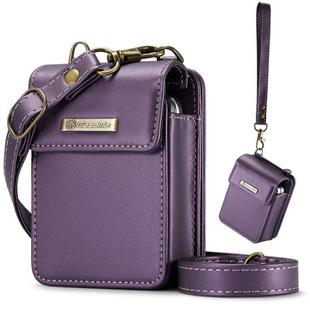 For Motorola Razr Series CaseMe Me50 Mini Lanyard Universal Bag(Purple)