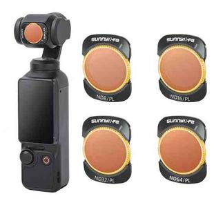 For DJI Osmo Pocket 3 Sunnylife Camera Lens Filter, Filter:4 in 1 ND8-64PL