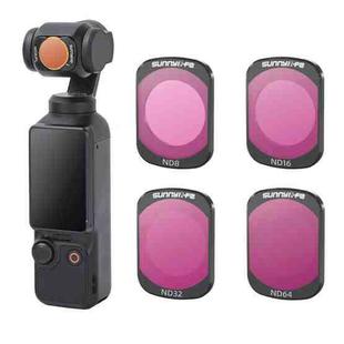 For DJI Osmo Pocket 3 Sunnylife Camera Lens Filter, Filter:4 in 1 ND8-64