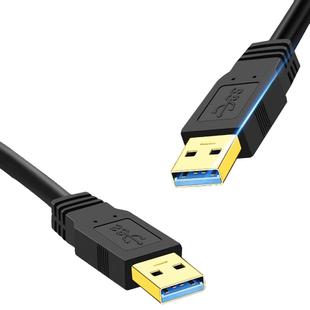 USB 3.0 Male To USB 3.0 Male Double End USB Cable, Length:1m(Black)