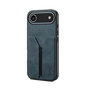 For iPhone 17 Air Denior D07 DV Elastic Card Slot PU Back Cover Phone Case(Blue)