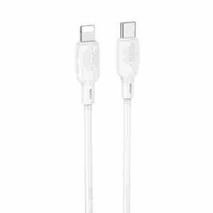 BOROFONE BX113 PD 27W USB-C / Type-C to 8 Pin Silicone Charging Data Cable, Length:1m(White)