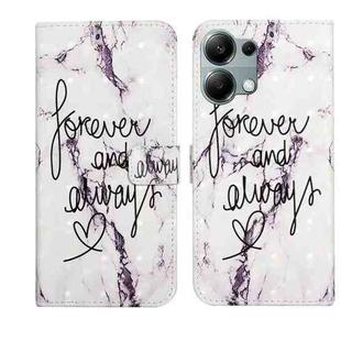 For Redmi Note 13 Pro 4G Oil Embossed 3D Drawing Leather Phone Case(Words Marble)