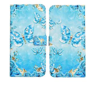 For Xiaomi Poco X6 Oil Embossed 3D Drawing Leather Phone Case(Blue Butterflies)