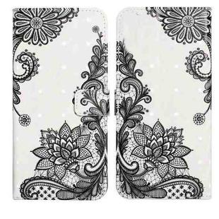 For Xiaomi Poco X6 Oil Embossed 3D Drawing Leather Phone Case(Lace Flower)