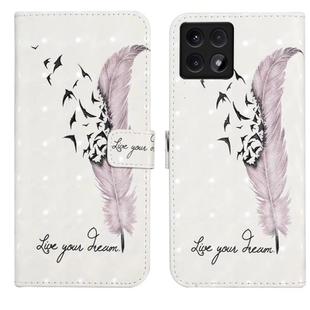 For Xiaomi 14T Oil Embossed 3D Drawing Leather Phone Case(Feather)