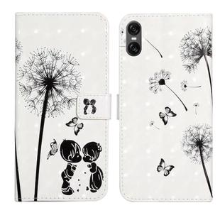 For Sony Xperia 10 VI Oil Embossed 3D Drawing Leather Phone Case(Couple Dandelion)