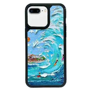 For iPhone 7 Plus / 8 Plus Exclusive Design Style PC Full Coverage Pattern Phone Case(Ocean Surfing)