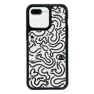 For iPhone 7 Plus / 8 Plus Exclusive Design Style PC Full Coverage Pattern Phone Case(US Geometric B)