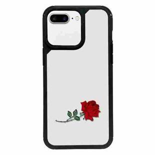 For iPhone 7 Plus / 8 Plus Exclusive Design Style PC Full Coverage Pattern Phone Case(Red Rose)