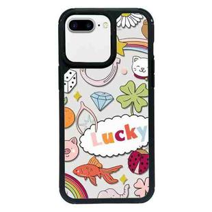 For iPhone 7 Plus / 8 Plus Exclusive Design Style PC Full Coverage Pattern Phone Case(Luck Text)