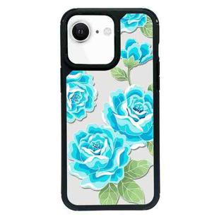 For iPhone 7 / 8 / SE 2020 2022 Exclusive Design Style PC Full Coverage Pattern Phone Case(Blue Rose)