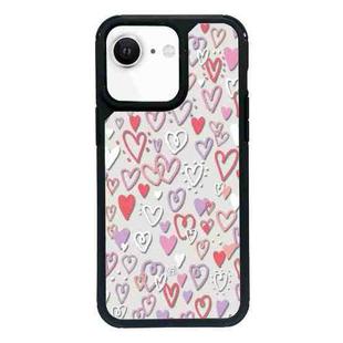 For iPhone 7 / 8 / SE 2020 2022 Exclusive Design Style PC Full Coverage Pattern Phone Case(Colorful Heart)