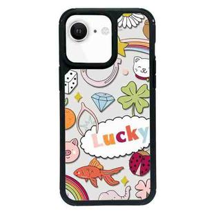 For iPhone 7 / 8 / SE 2020 2022 Exclusive Design Style PC Full Coverage Pattern Phone Case(Luck Text)