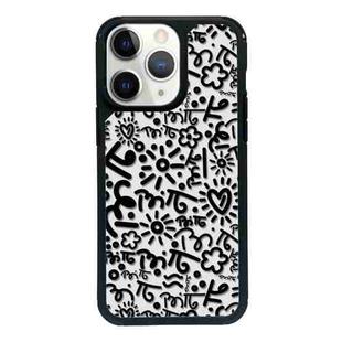 For iPhone 15 Pro Max Exclusive Design Style PC Full Coverage Pattern Phone Case(Geometric A)