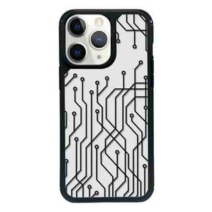 For iPhone 15 Pro Max Exclusive Design Style PC Full Coverage Pattern Phone Case(US Geometric A)