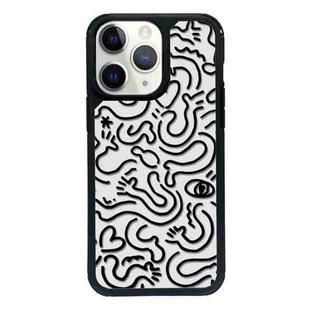 For iPhone 15 Pro Max Exclusive Design Style PC Full Coverage Pattern Phone Case(US Geometric B)