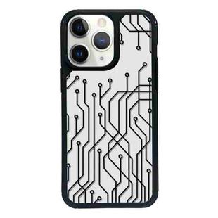 For iPhone 15 Pro Exclusive Design Style PC Full Coverage Pattern Phone Case(US Geometric A)