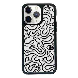 For iPhone 15 Pro Exclusive Design Style PC Full Coverage Pattern Phone Case(US Geometric B)