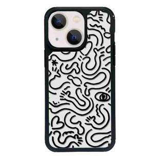 For iPhone 15 Exclusive Design Style PC Full Coverage Pattern Phone Case(US Geometric B)