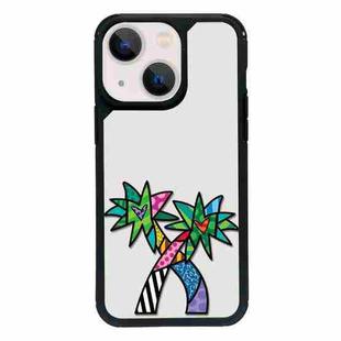 For iPhone 15 Exclusive Design Style PC Full Coverage Pattern Phone Case(Coconut Tree)