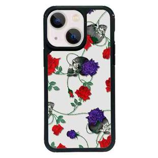 For iPhone 14 Plus Exclusive Design Style PC Full Coverage Pattern Phone Case(Skull Rose)