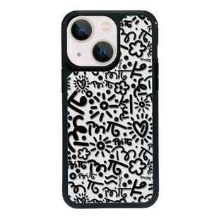 For iPhone 14 Exclusive Design Style PC Full Coverage Pattern Phone Case(Geometric A)