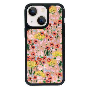 For iPhone 14 Exclusive Design Style PC Full Coverage Pattern Phone Case(Colorful Rose)