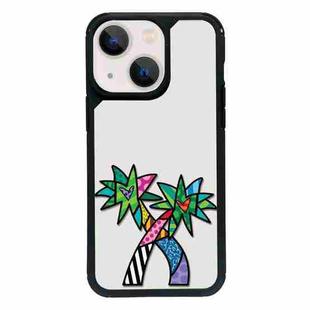 For iPhone 14 Exclusive Design Style PC Full Coverage Pattern Phone Case(Coconut Tree)