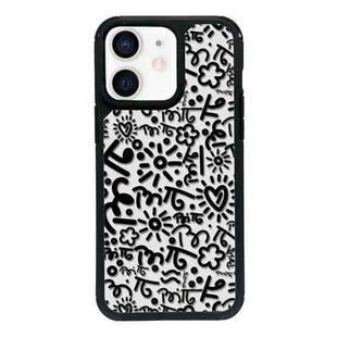 For iPhone 12 Exclusive Design Style PC Full Coverage Pattern Phone Case(Geometric A)