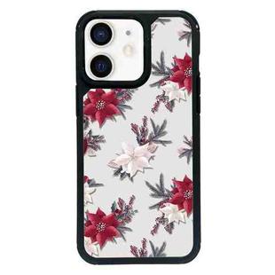 For iPhone 11 Exclusive Design Style PC Full Coverage Pattern Phone Case(Red Flower)