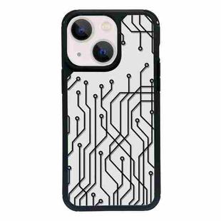 For iPhone 13 mini Exclusive Design Style PC Full Coverage Pattern Phone Case(US Geometric A)