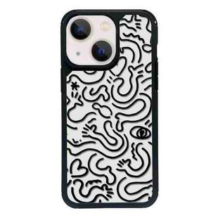 For iPhone 13 mini Exclusive Design Style PC Full Coverage Pattern Phone Case(US Geometric B)